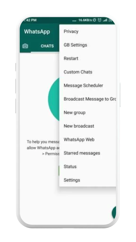 Screenshot of GB WhatsApp3