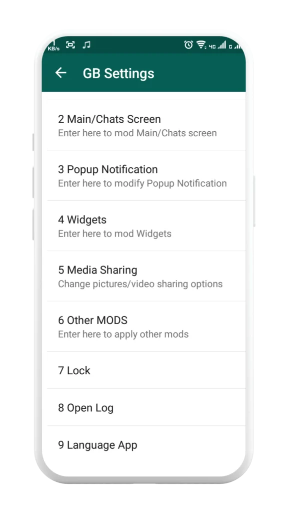 Screenshot of GB WhatsApp4