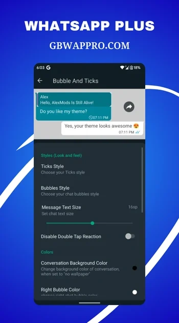 ScreenShots of WhatsApp Plus2
