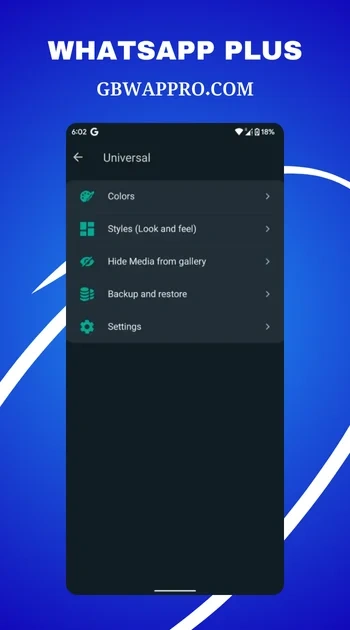 ScreenShots of WhatsApp Plus1